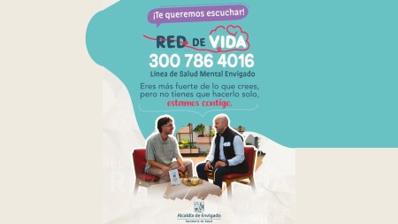 ¡Sí tienes la cabeza echa un tris, toma esta ayudita! Envigado promueve línea de salud mental y más envigado