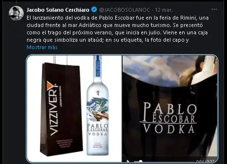 Federico Gutiérrez rechaza la comercialización del vodka Pablo Escobar