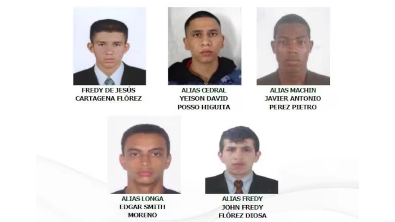 ¡Grábese las caras! Policía de Antioquia publica cartel con los 5 criminales más buscados en el Suroeste los mas buscados 1