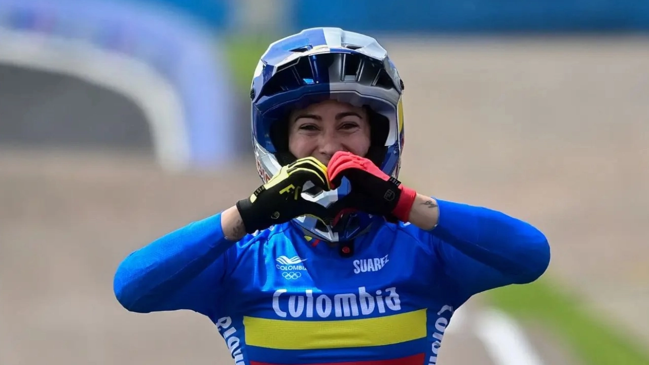 Volvió a celebrar: Mariana Pajón ganó título en la Coupe Centre en Francia Mariana Pajón ganó título en la Coupe Centre en Francia