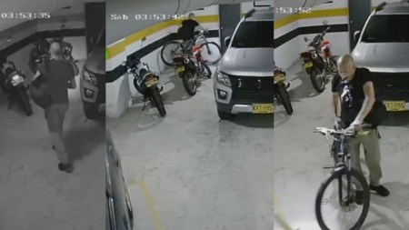 ¡Vuelve y juega en Bello! Con el mismo modus operandi fue grabado ladrón de bicicletas en Cabañitas robo bicicleta