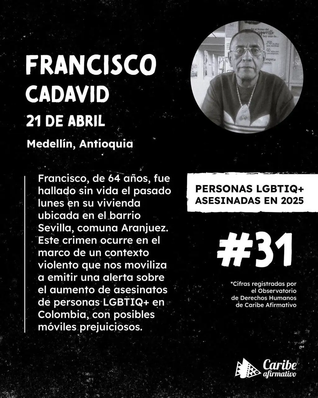 Confirman identidad de persona hallada sin vida en Aranjuez; al parecer, pertenecía a la comunidad LGBTIQ+
