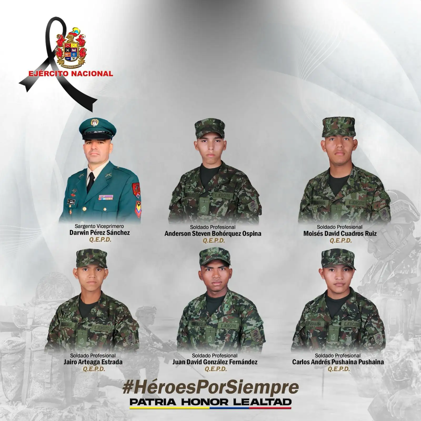 Identifican a seis de los militares fallecidos en la emboscada en Guaviare 1 Identifican a seis de los militares fallecidos en la emboscada en Guaviare