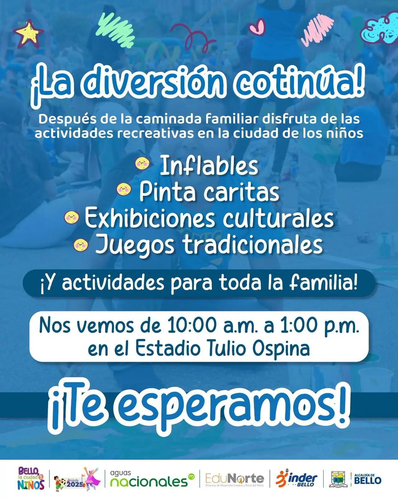 Alcaldía de Bello invita a las familias a caminar por la niñez este 27 de abril