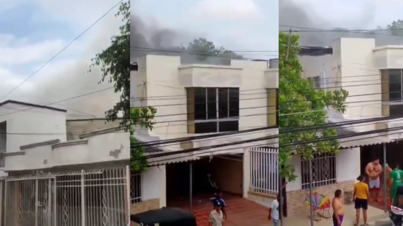 Incendio en la casa de Alci Acosta: fueron necesarias dos máquinas del Cuerpo de Bomberos para controlar el fuego Alci-Acosta-casa