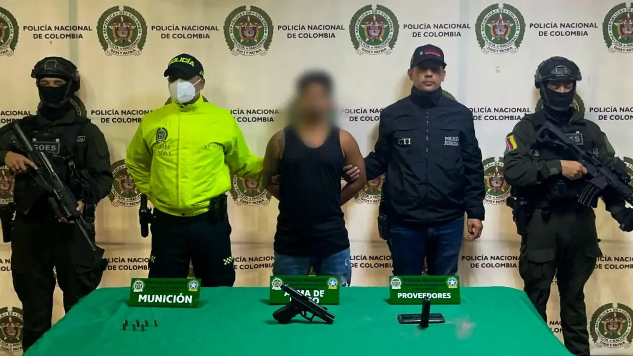 Policía captura a ‘Pipecito’, señalado de liderar grupo delincuencial en Medellín