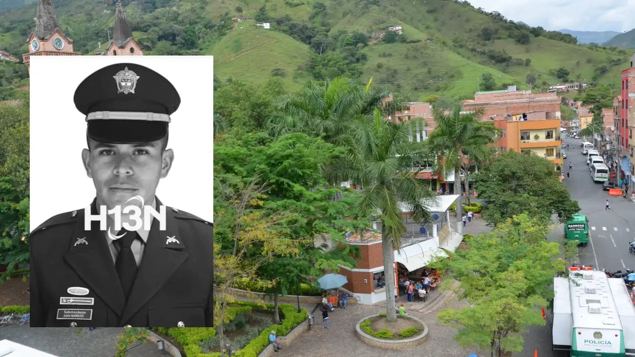Un rayo le quitó la vida a un policía mientras ayudaba en la finca de su papá en Barbosa, Antioquia