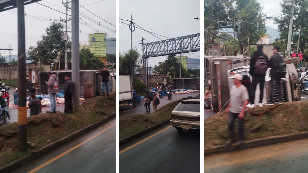 accidente-taco-autopista Bogotá-Medellín-zamora