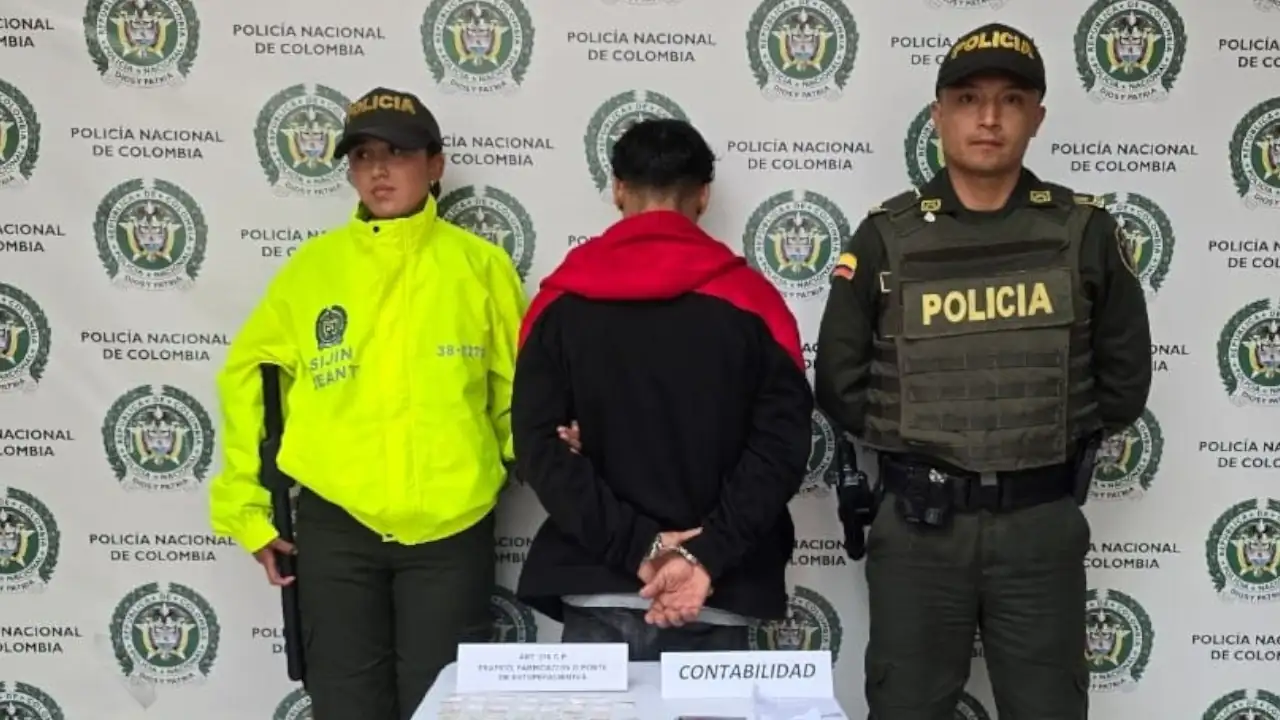 Capturan a presunto distribuidor de droga en Yarumal durante allanamiento policial