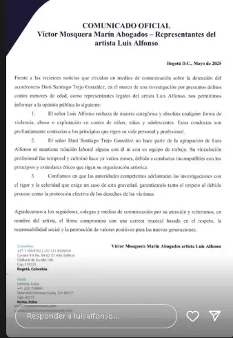 Capturan en Medellín a exintegrante de la agrupación musical de un famoso cantante