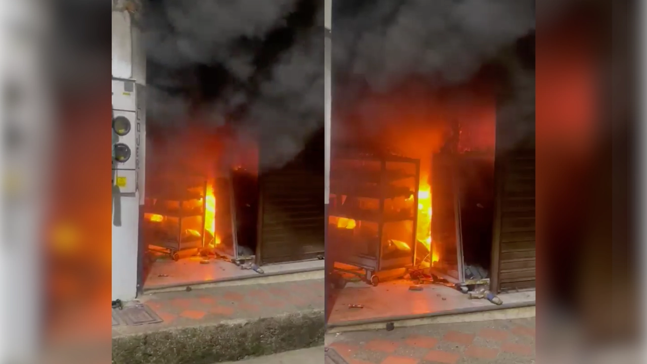 Se incendió local comercial del Oriente Antioqueño, bomberos de Cocorná controlaron la emergencia incendio-local-comercial-de-Cocorna