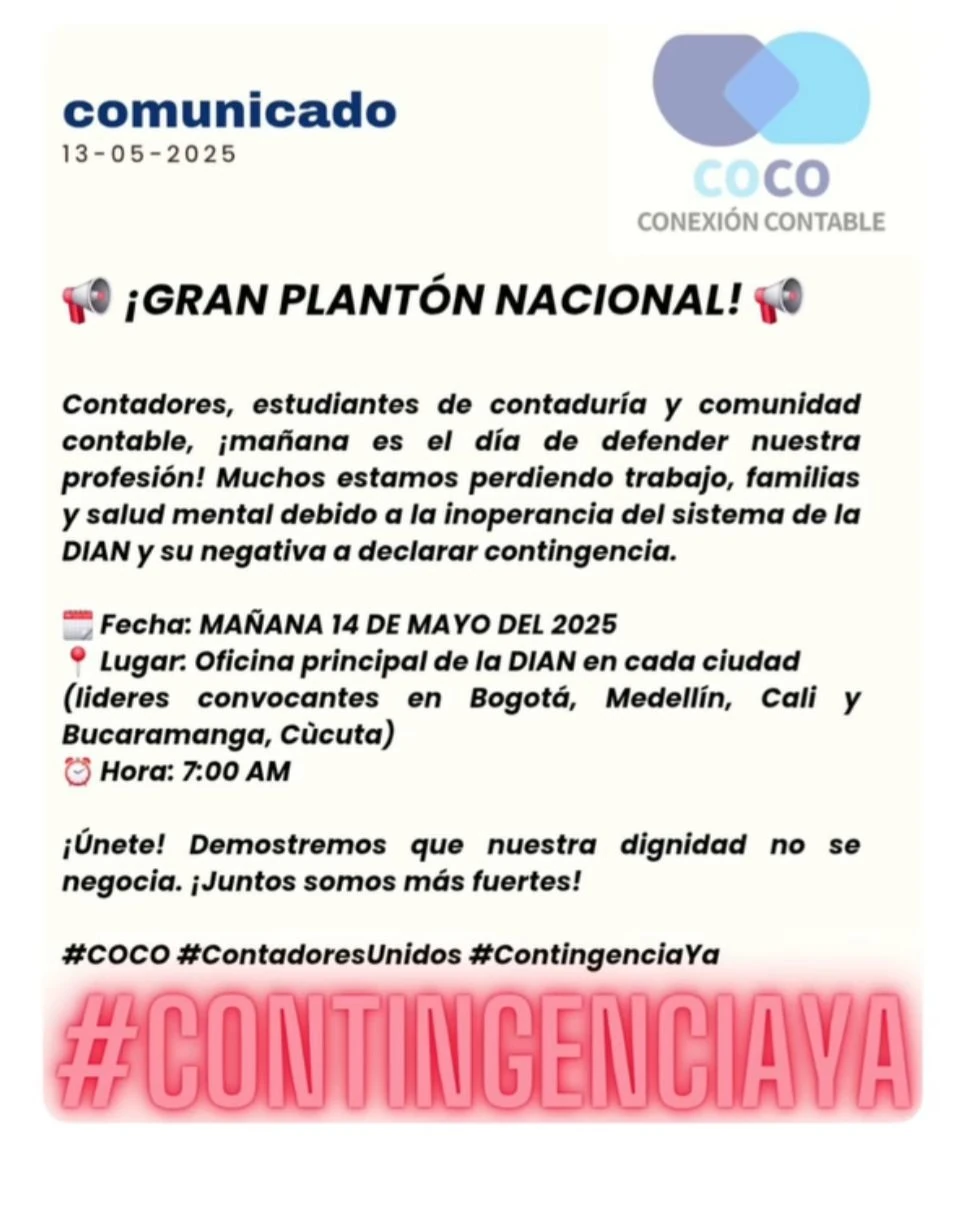 Plantón-DIAN