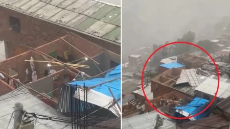 ¡Impresionante! Viviendas pierden su techo tras fuertes lluvias en Medellín