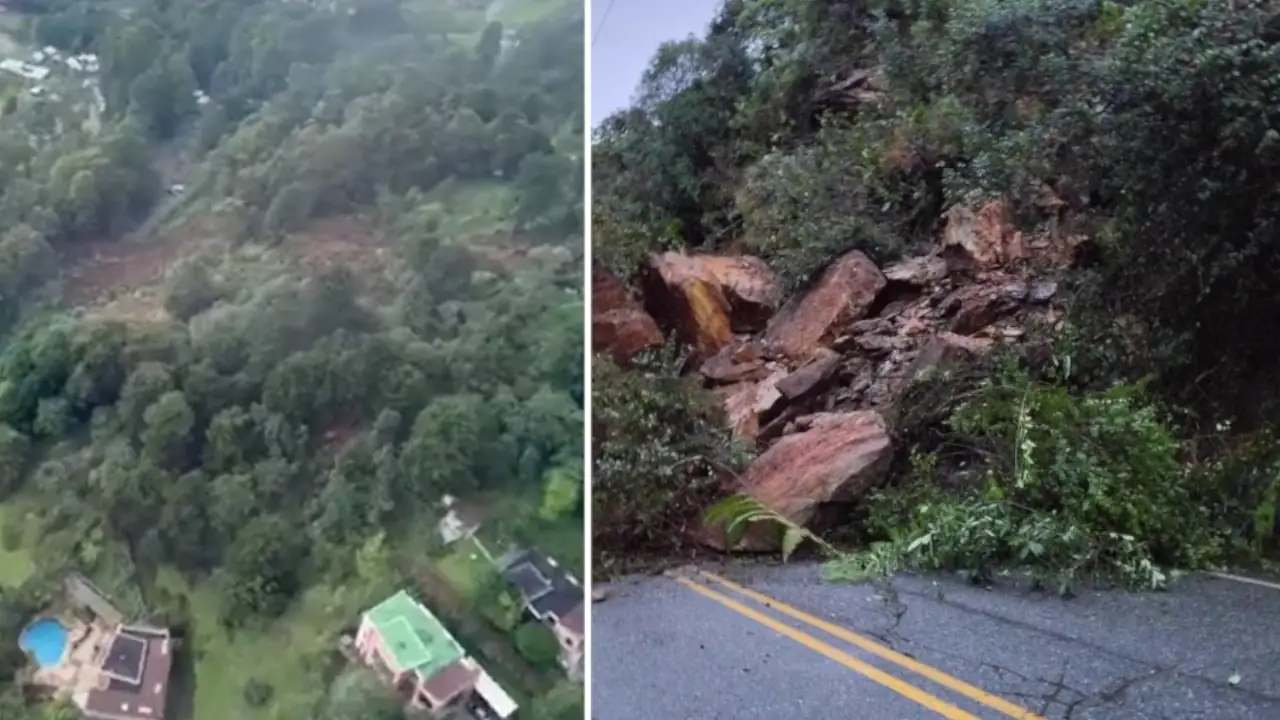 [Video] Esta es la magnitud del deslizamiento que afecta la loma de los Balsos en Medellín