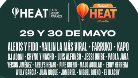 Los Premios Heat 2025 celebran lo mejor de la música latina en una noche llena de ritmo y emoción en Medellín premios heat-medellin-programacion