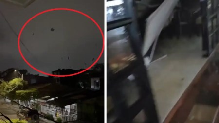 Techos volaron en medio de una fuerte tormenta en Turbo, Antioquia
