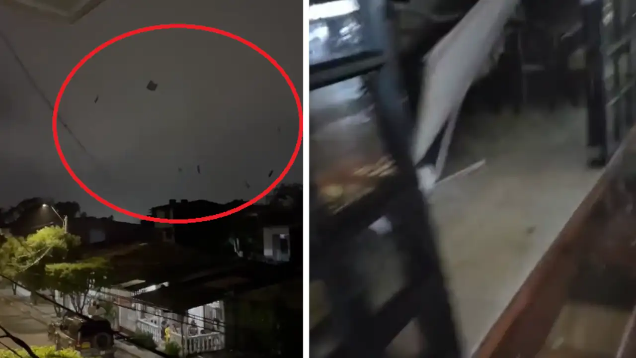 Techos volaron en medio de una fuerte tormenta en Turbo, Antioquia