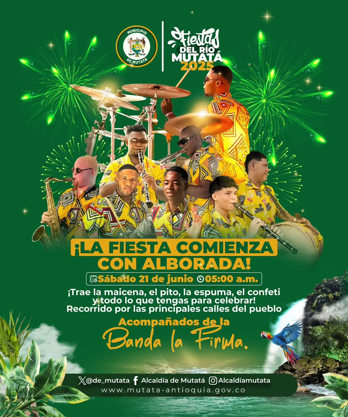 Mutatá está listo para vivir cuatro días de tradición y arte con las Fiestas del Río 2025