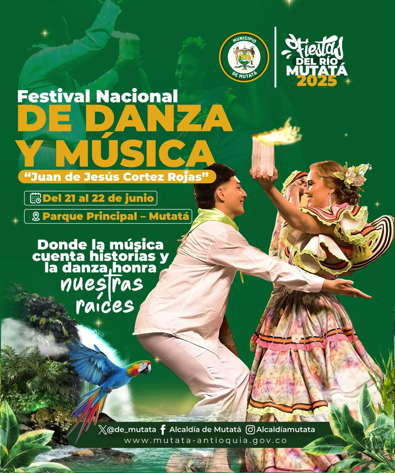 Mutatá está listo para vivir cuatro días de tradición y arte con las Fiestas del Río 2025