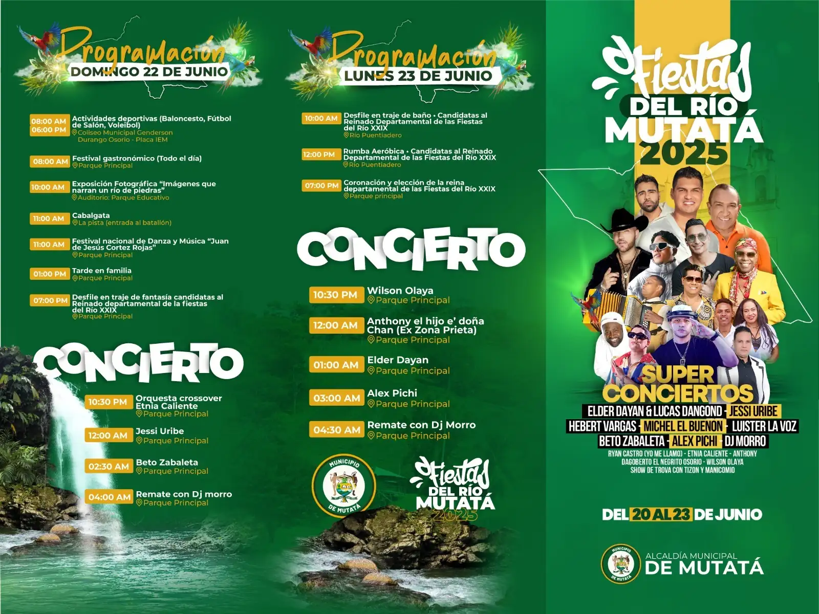 Mutatá está listo para vivir cuatro días de tradición y arte con las Fiestas del Río 2025 3 Mutatá está listo para vivir cuatro días de tradición y arte con las Fiestas del Río 2025