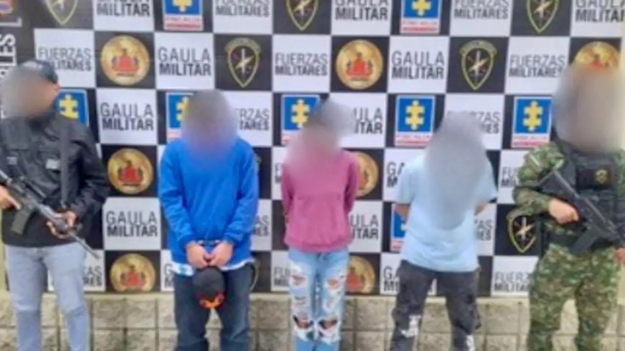Gaula Militar capturó a cuatro presuntos extorsionistas del ‘Clan del Golfo’ en diferentes municipios de Antioquia