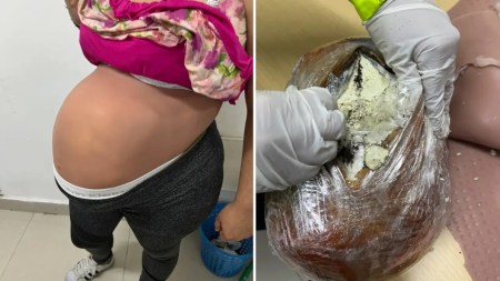 Le pusieron barriga falsa pa’ mover kilos de cocaína entre ciudades y la pillaron