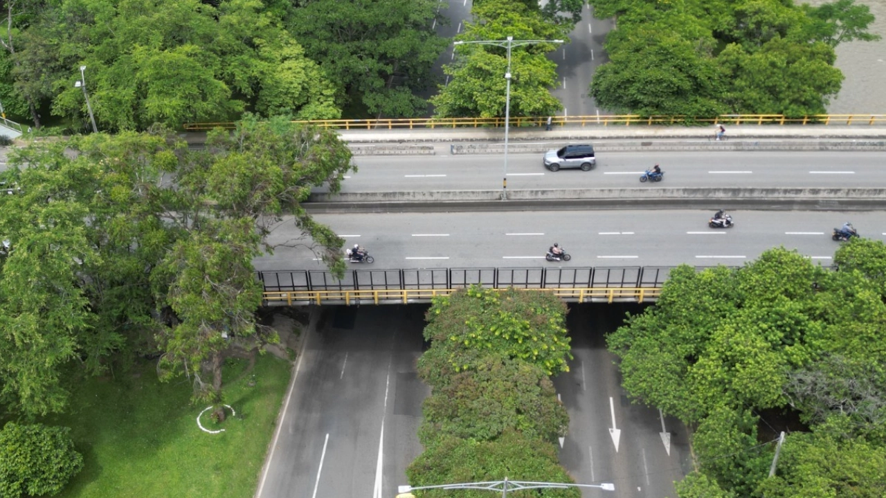 ¡Por fin! Alcaldía instala mallas de protección en puentes Barranquilla y Horacio Toro para evitar más agresiones con piedras