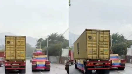Bloqueo en la Variante de Caldas: camioneros protestan contra el presidente Petro cierre-de-la-variante-de-caldas