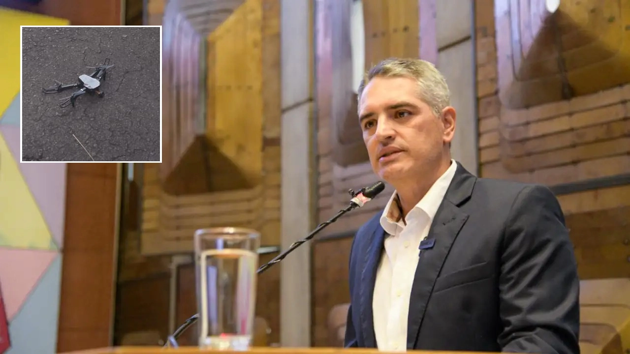 Investigan sobrevuelo ilegal de dron en hangar de la Gobernación de Antioquia: Andrés Julián alerta andrres julian drone