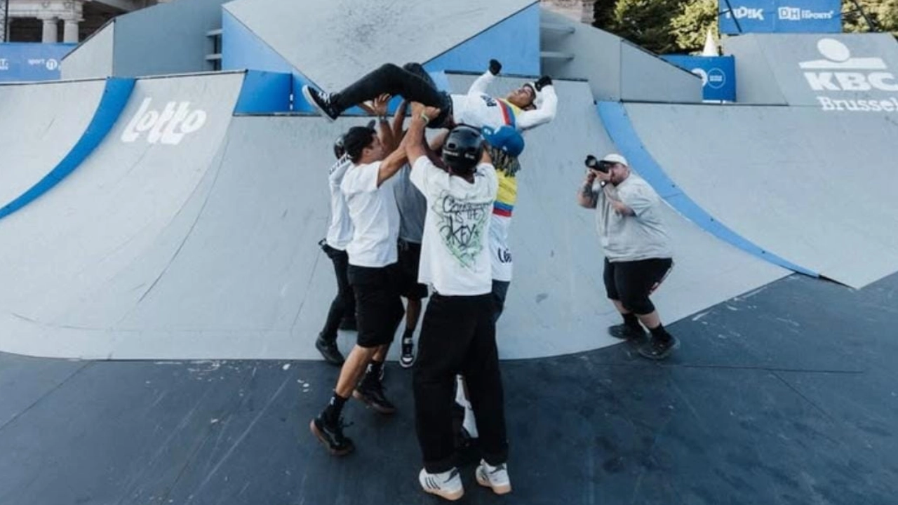 Luis Rincón un colombiano sensación en el BMX por su truco en Bélgica