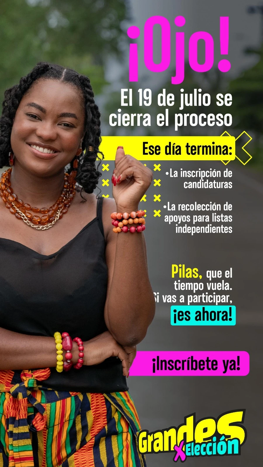 ¡Pilas! El 19 de julio finaliza la inscripción de candidatos a las elecciones de los Consejos Municipales de Juventud 1 Cierre-incripciones