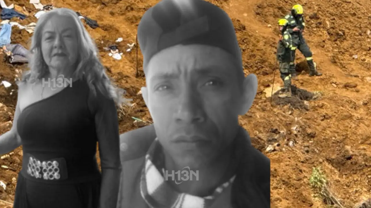 Ellos eran los esposos que la comunidad y los rescatistas no dejaron de buscar desde el deslizamiento en Granizal