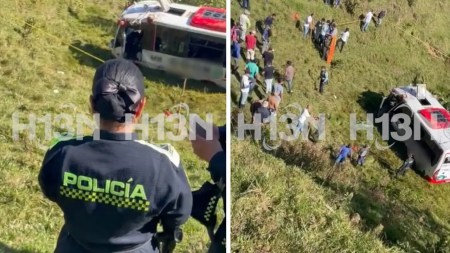 Listado de heridos tras accidente entre bus y volqueta en vía Granada–San Carlos