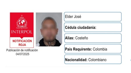 Interpol lanza alerta por Alias ‘El Costeño’, involucrado en intento de asesinato a Miguel Uribe El Costeño-autor-crimen-miguel-turbay-alerta-interpol