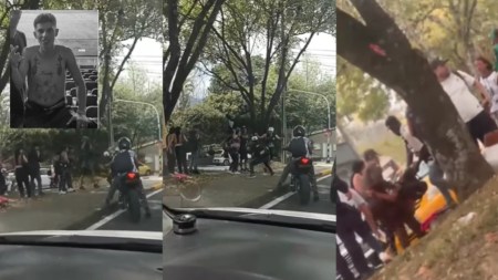 pelea entre hinchas de nacional 1