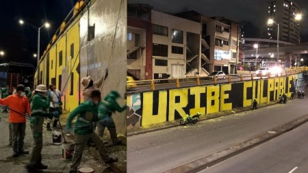 Polémico mural en Medellín a horas de conocerse fallo final en el caso Uribe mural-uribe-culpable