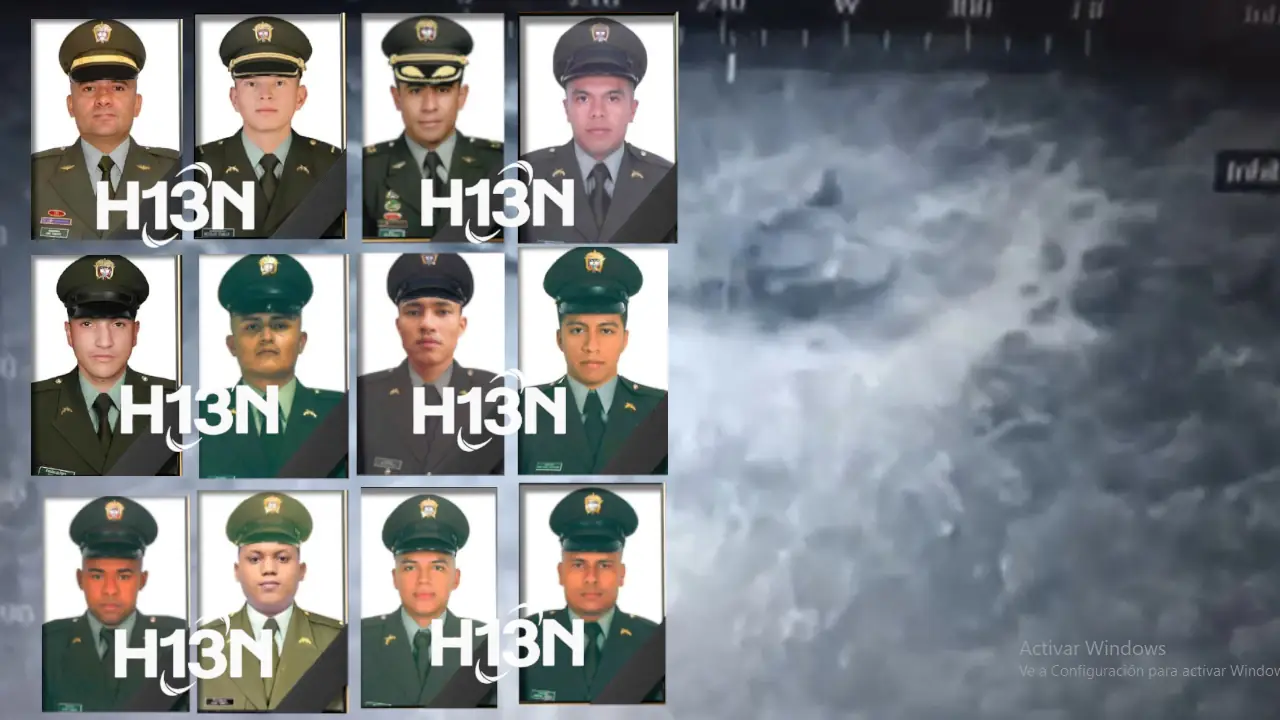 Rostros de los 12 policías que murieron en ataque a helicóptero en Amalfi