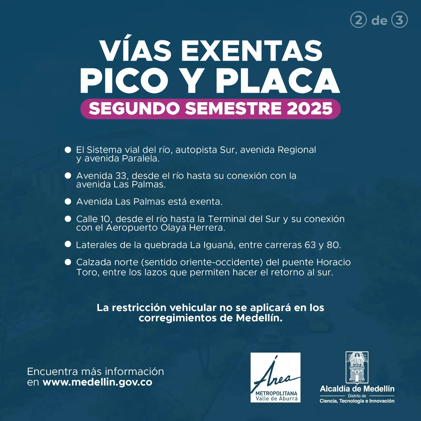 Pico y Placa en Medellín cambia desde el 4 de agosto: consulte la nueva rotación y vías exentas