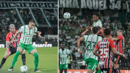 Atlético Nacional y São Paulo cierran sin goles el partido de ida en los octavos de final de la Copa Libertadores