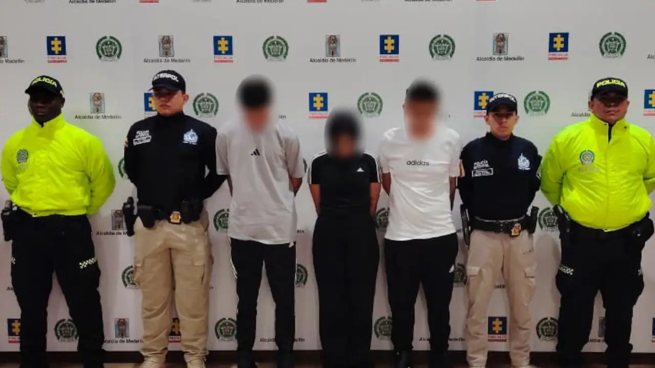 Capturan en Envigado a tres presuntos integrantes del ‘Tren del Llano’ buscados por Interpol