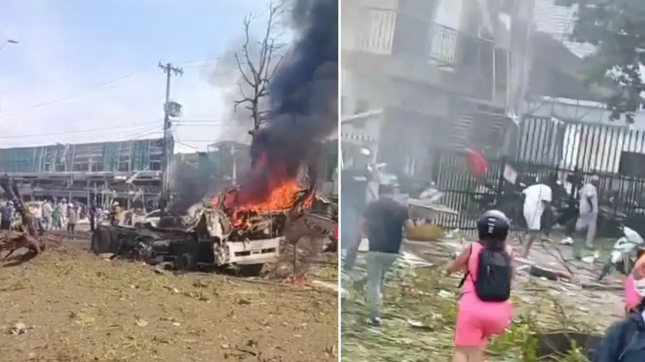 Explosión en inmediaciones de la Base Aérea de Cali deja víctimas mortales