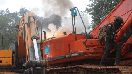Un operativo contra la minería ilegal terminó en confrontación en límites de Amalfi y Anorí 03 8