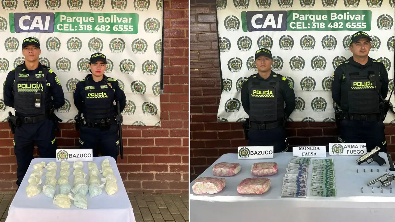 Operativo de las autoridades en el centro de Medellín deja incautaciones, estupefacientes y armas