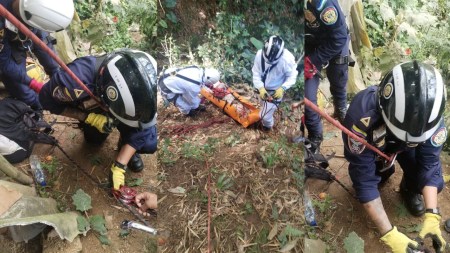 Bomberos recuperan el cuerpo de un hombre en una cañada de La Estrella: no ha sido identificado Cuerpo-En-La-Estrella-Bomberos