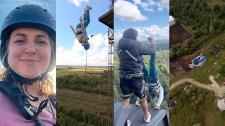 ¡Lo presenció su hijo! Mujer quiso tomarse una selfie a 90 metros de altura pero resbaló y cayó al vacío Elizaveta-Gushchina-selfie