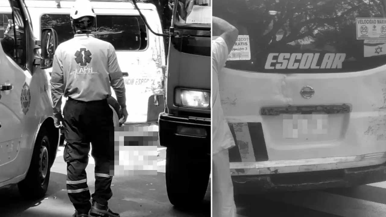 En Bello, una mujer murió luego de ser arrollada por un vehículo de transporte escolar
