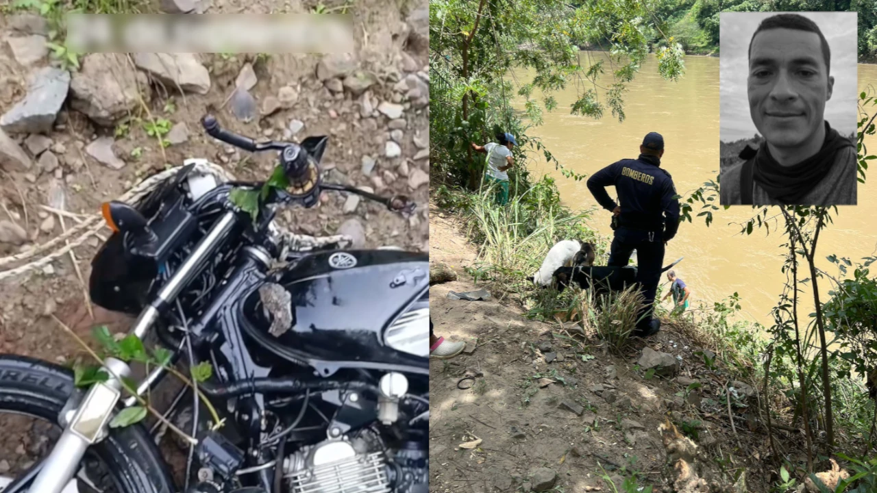 Motociclista-río-Cauca