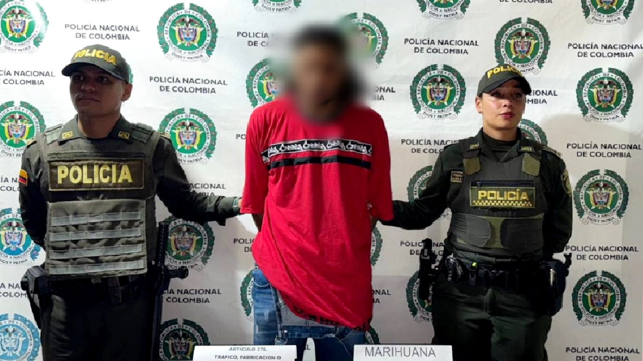 En Donmatías, fue capturado en flagrancia un hombre de nacionalidad extranjera que portaba 22 bolsas de marihuana Don-Matias-capturado