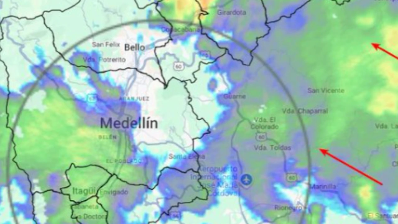 ¡Empezó a llover! SIATA advierte que las precipitaciones continuarán al menos por dos horas más siata lluvias medellin