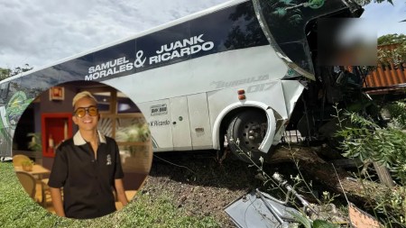 Bus del hijo de Kaleth Morales sufrió aparatoso accidente en el Cesar